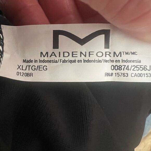 Maidenform black self expression WYOB bodysuit Shapewear size XL New - Picture 4 of 6